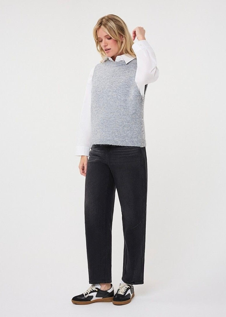 ESQUALO GILET SLV/LSS DIAMONDS - LIGHT GREY