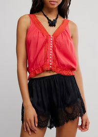 FREE PEOPLE CELESTE TANK - SOUR SWEET