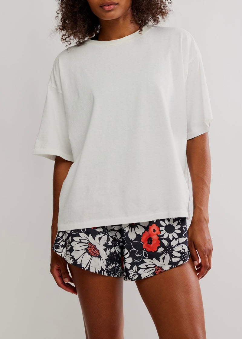 FREE PEOPLE MOVEMENT TACKLE TEE - WHITE