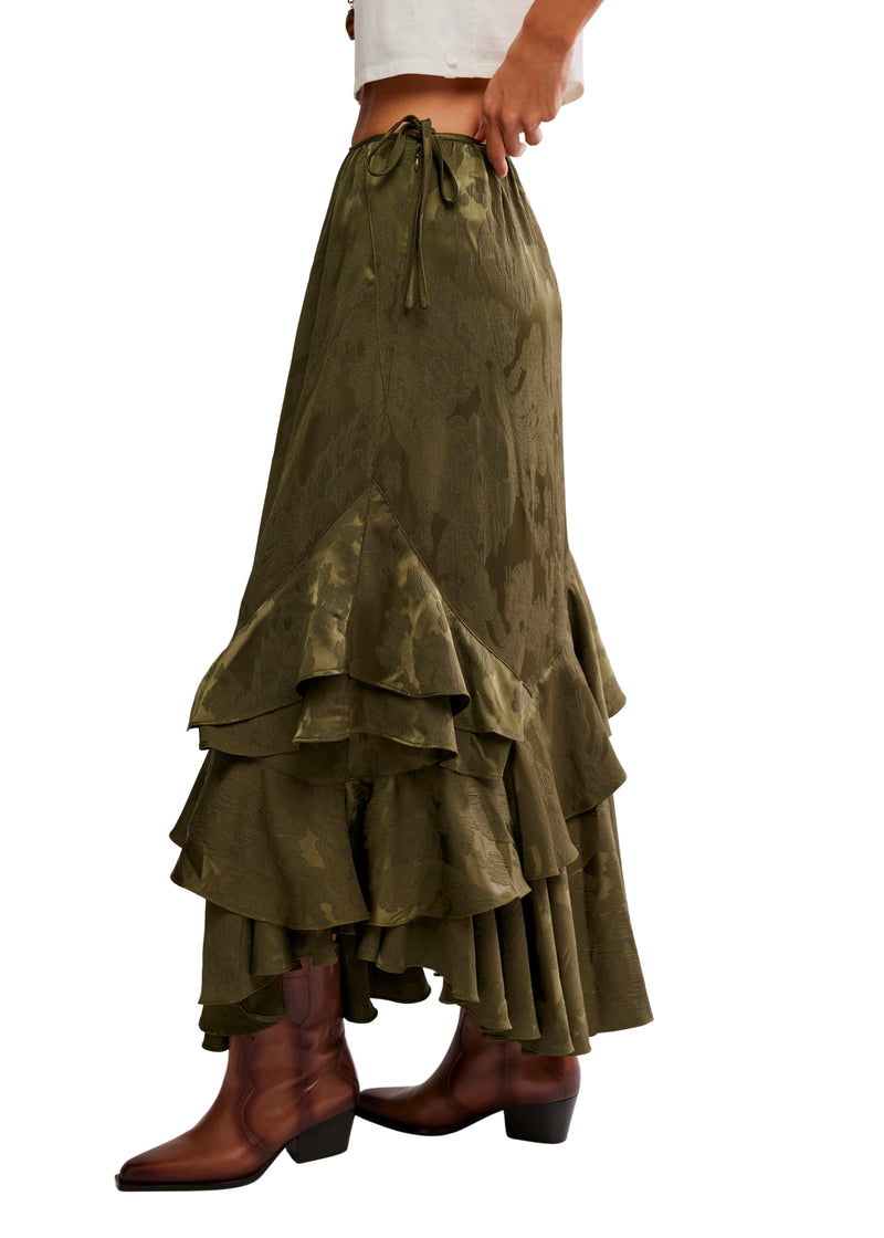 FREE PEOPLE AUTUMN PROMENADE MAXI SKIRT - ADVENTURER