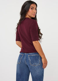ESQUALO SWEATER S/SLVE STUDS