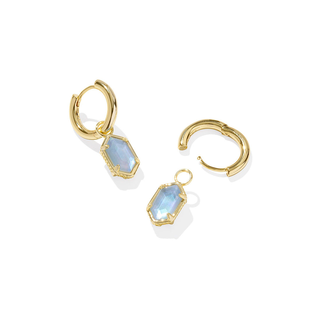 KENDRA SCOTT HALLIE HUGGIE EARRINGS