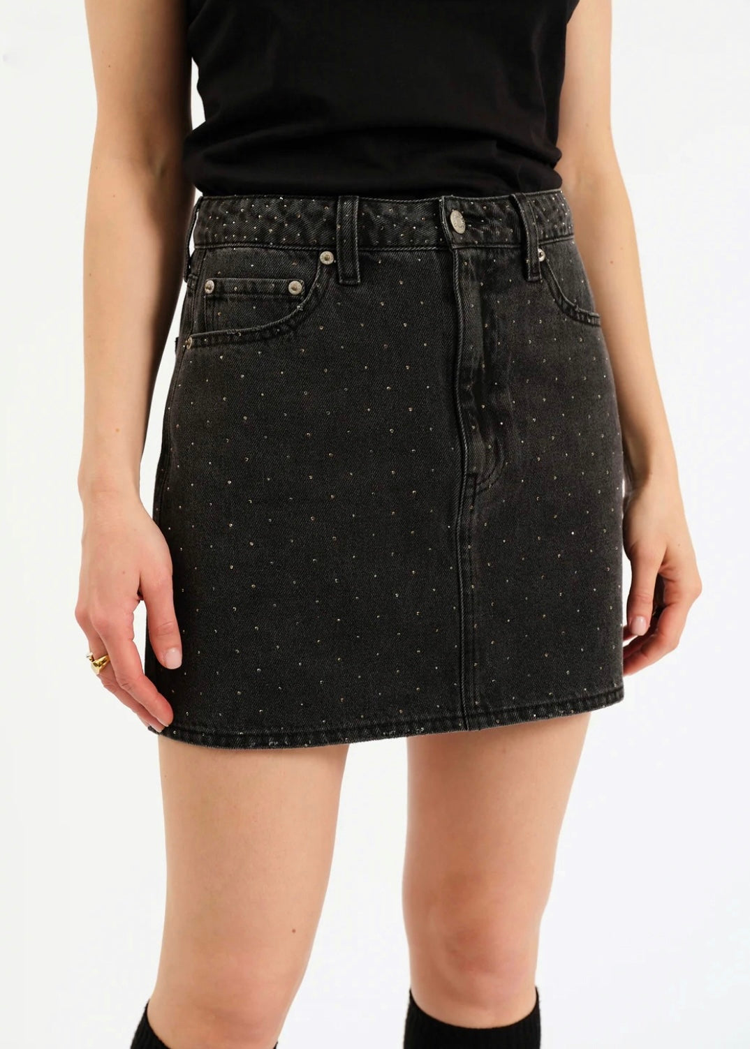 DAZE STASH MINI SKIRT IN STARLIT NIGHT