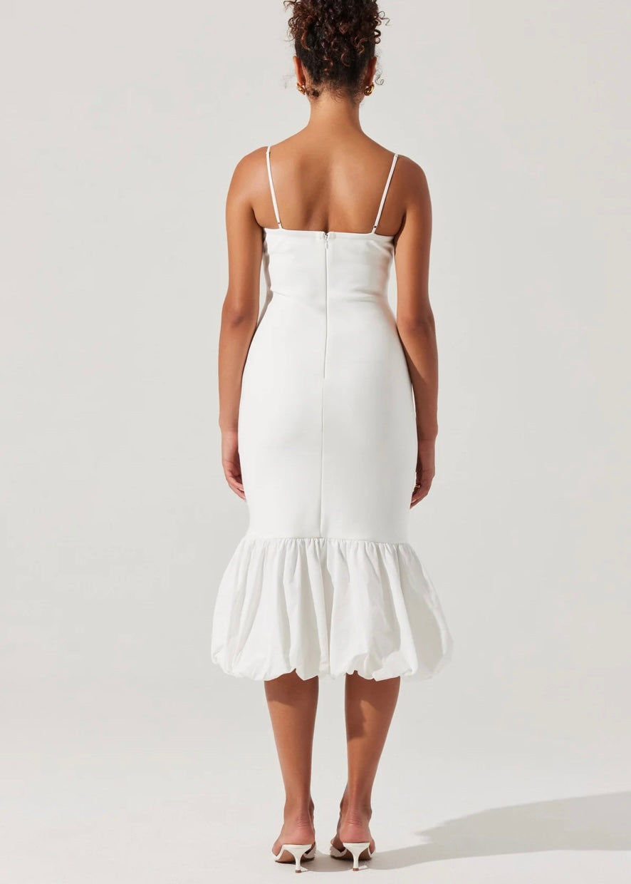 ASTR THE LABEL BRITTNEA BODYCON BUBBLE HEM DRESS