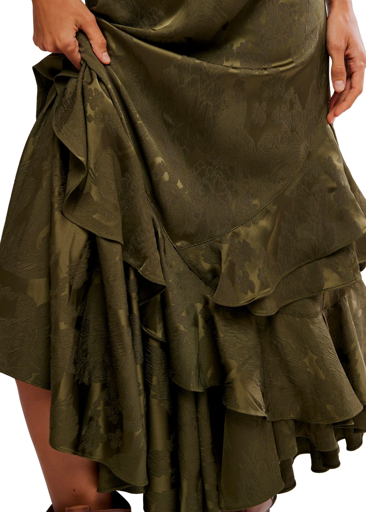 FREE PEOPLE AUTUMN PROMENADE MAXI SKIRT - ADVENTURER
