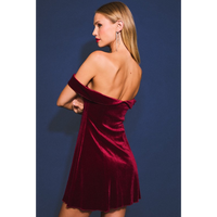 ALL ABOUT ME VELVET MINI DRESS