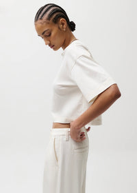 PISTOLA MAE CROPPED TEE - SOFT WHITE