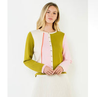 THINKING OF YOU COLOR BLOCK CARDIGAN
