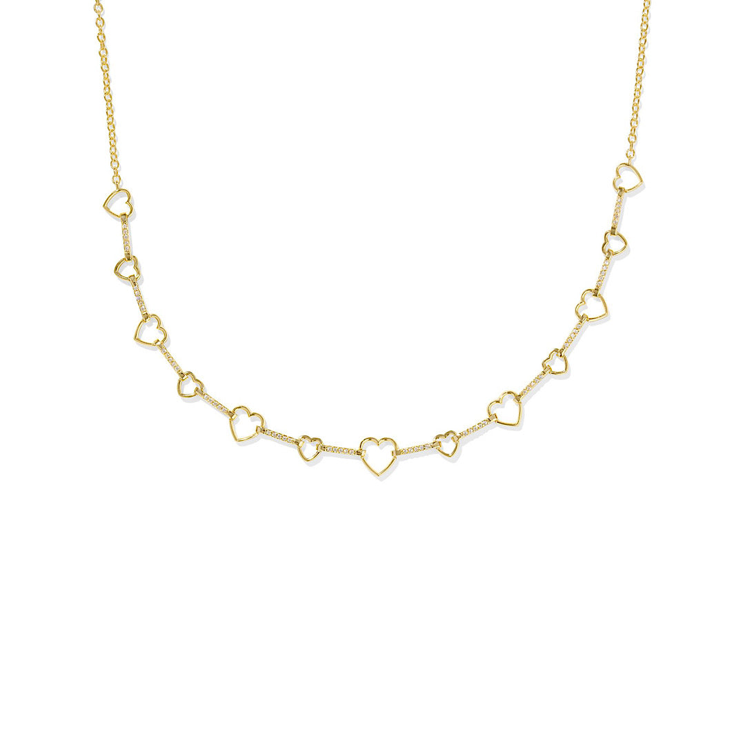 KENDRA SCOTT HAISLEY HEART STRAND NECKLACE