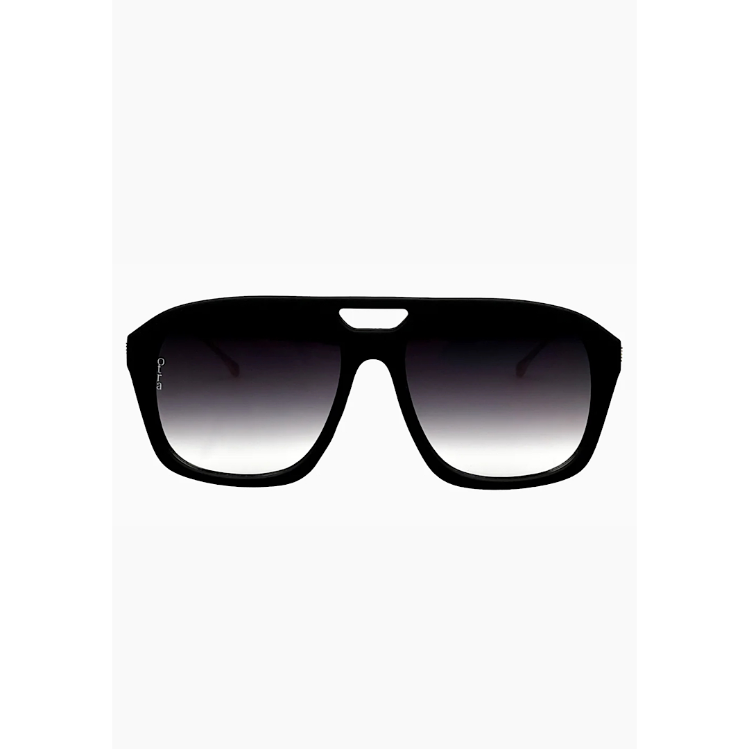 OTRA EYEWEAR REINA SUNGLASSES - MATTE BLACK/SMOKE FADE