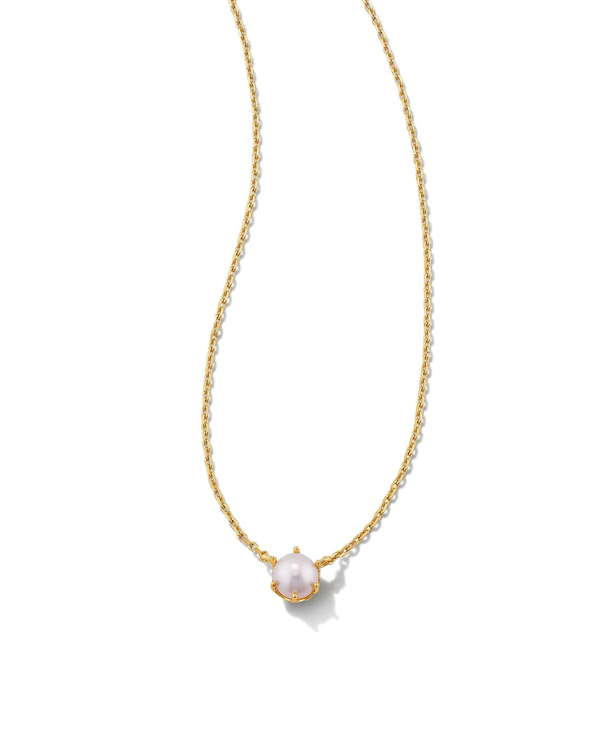 KENDRA SCOTT ASHTON PEARL PENDENT NECKLACE WHITE PEARL