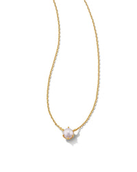 KENDRA SCOTT ASHTON PEARL PENDENT NECKLACE WHITE PEARL