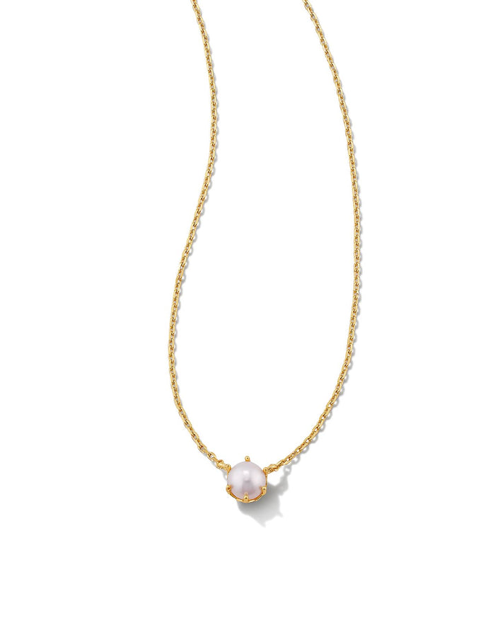 KENDRA SCOTT ASHTON PEARL PENDENT NECKLACE WHITE PEARL