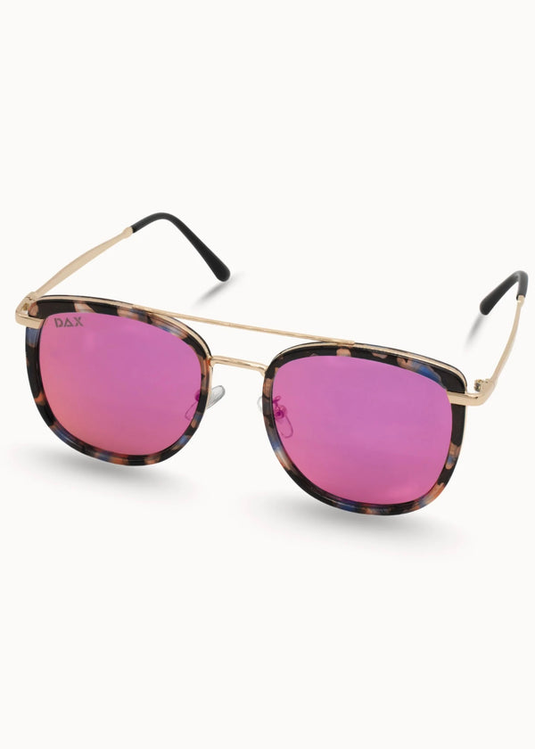 DAX EYEWEAR IVY OVERSIZED SQUARE SUNGLASSES - MARBLE