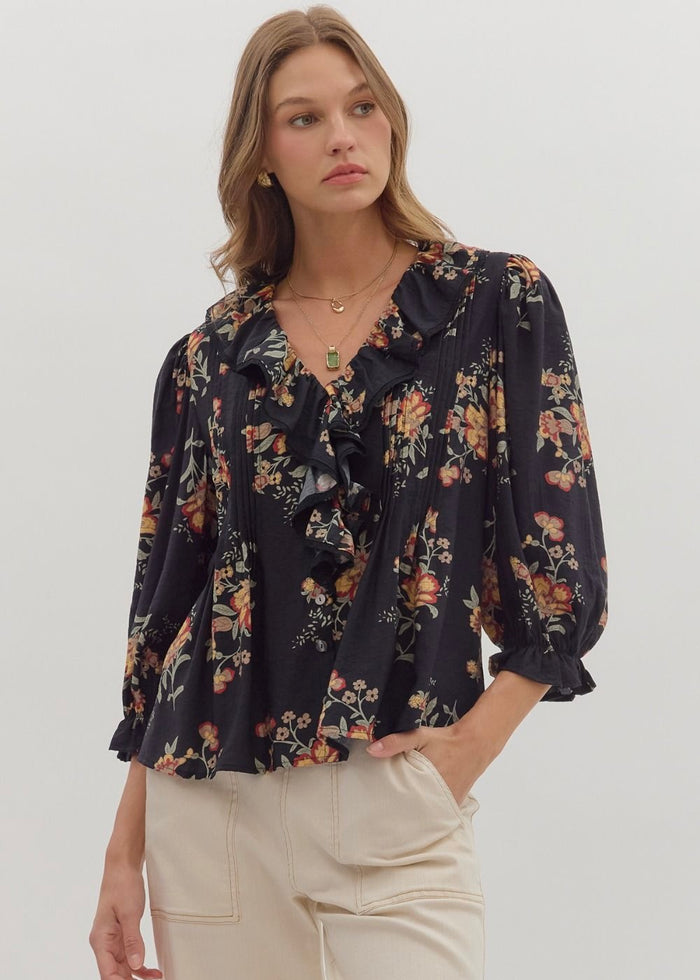 THE GEORGIA FLORAL TOP