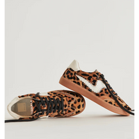 DOLCE VITA NOTICE STITCH SNEAKERS - DK LEOPARD CALF HAIR