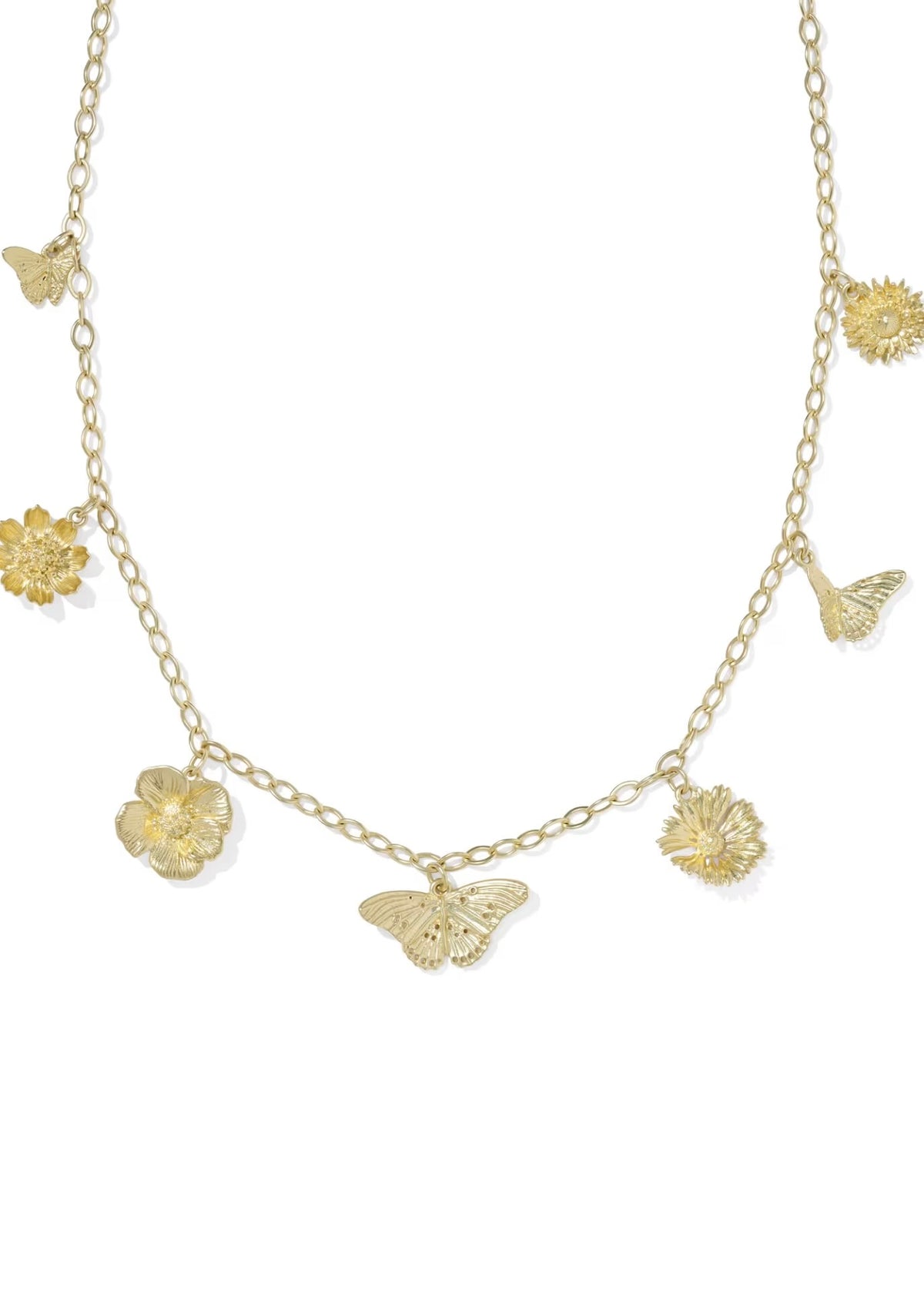 KENDRA SCOTT CAILEY GOLD CHARM NECKLACE