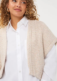 ESQUALO CARDIGAN GILET - BISCUIT