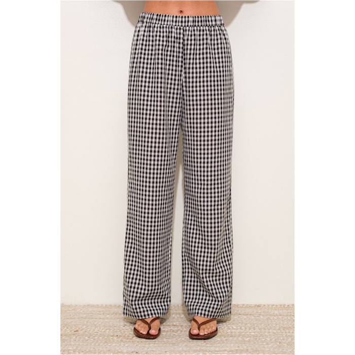 NOT ENOUGH GINGHAM PANTS