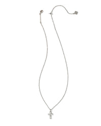 KENDRA SCOTT CROSS PENDENT NECKLACE IN SILVER