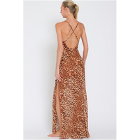 THE FERGIE CHEETAH PRINT MAXI DRESS