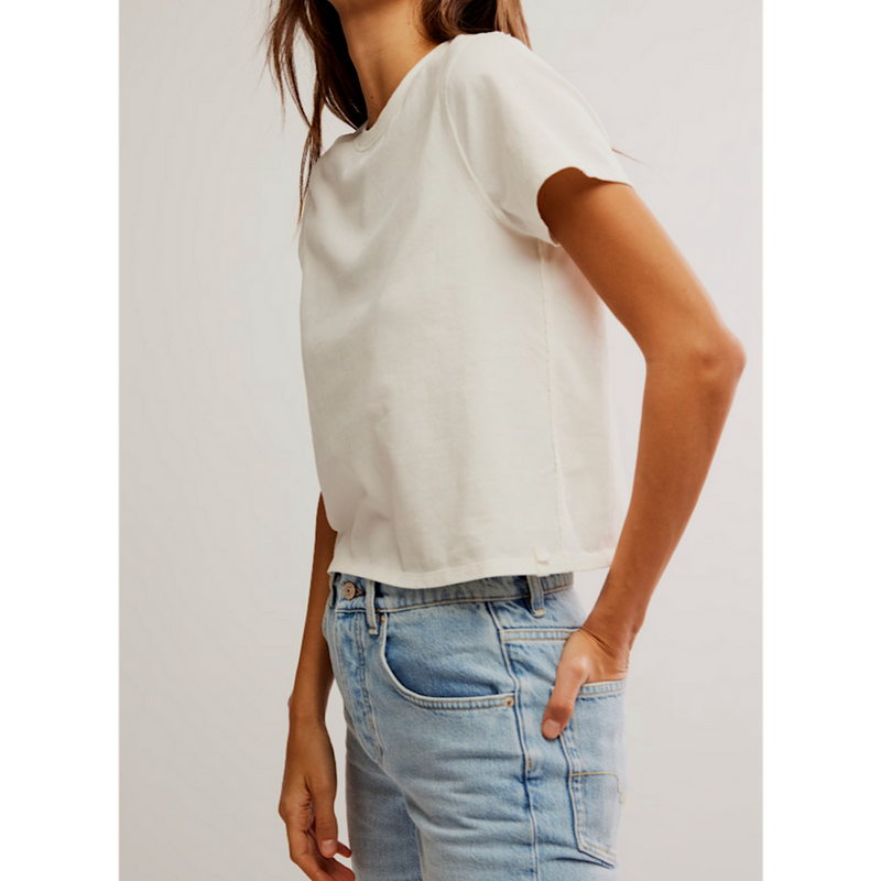FREE PEOPLE EVERYDAY TEE - CLEAN IVORY