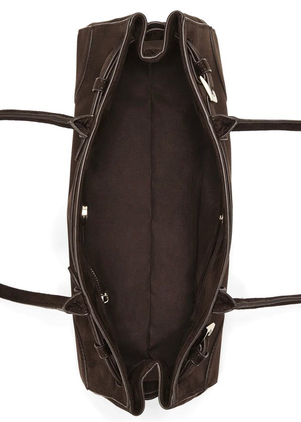 BILLINI NADIA SHOULDER BAG - DARK CHOCOLATE SUEDE