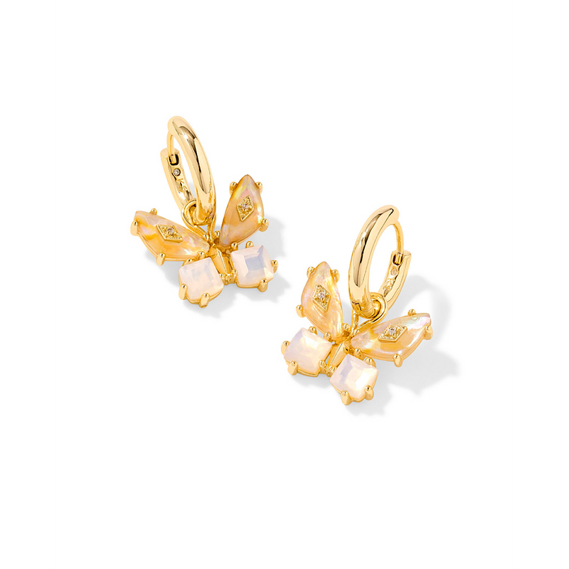 KENDRA SCOTT BIANCA BUTTERFLY HUGGIE EARRINGS
