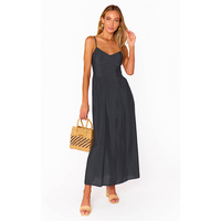 SHOW ME YOUR MUMU ALLEGRA MIDI DRESS - BLACK