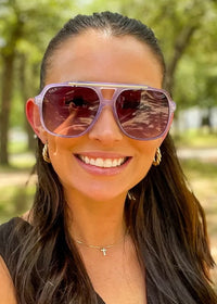 DAX EYEWEAR ASTRID SUNGLASSES - PURPLE