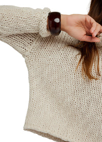 FREE PEOPLE OPAL ROLLNECK SWEATER - TEA