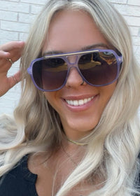 DAX EYEWEAR ASTRID SUNGLASSES - PURPLE