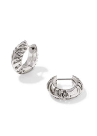 KENDRA SCOTT TIGER STRIPED MIKKI HUGGIE EARRINGS