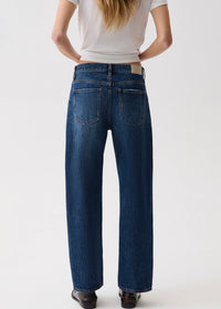PISTOLA LEXI MID RISE BOWED STRAIGHT JEAN - MOONWAVE
