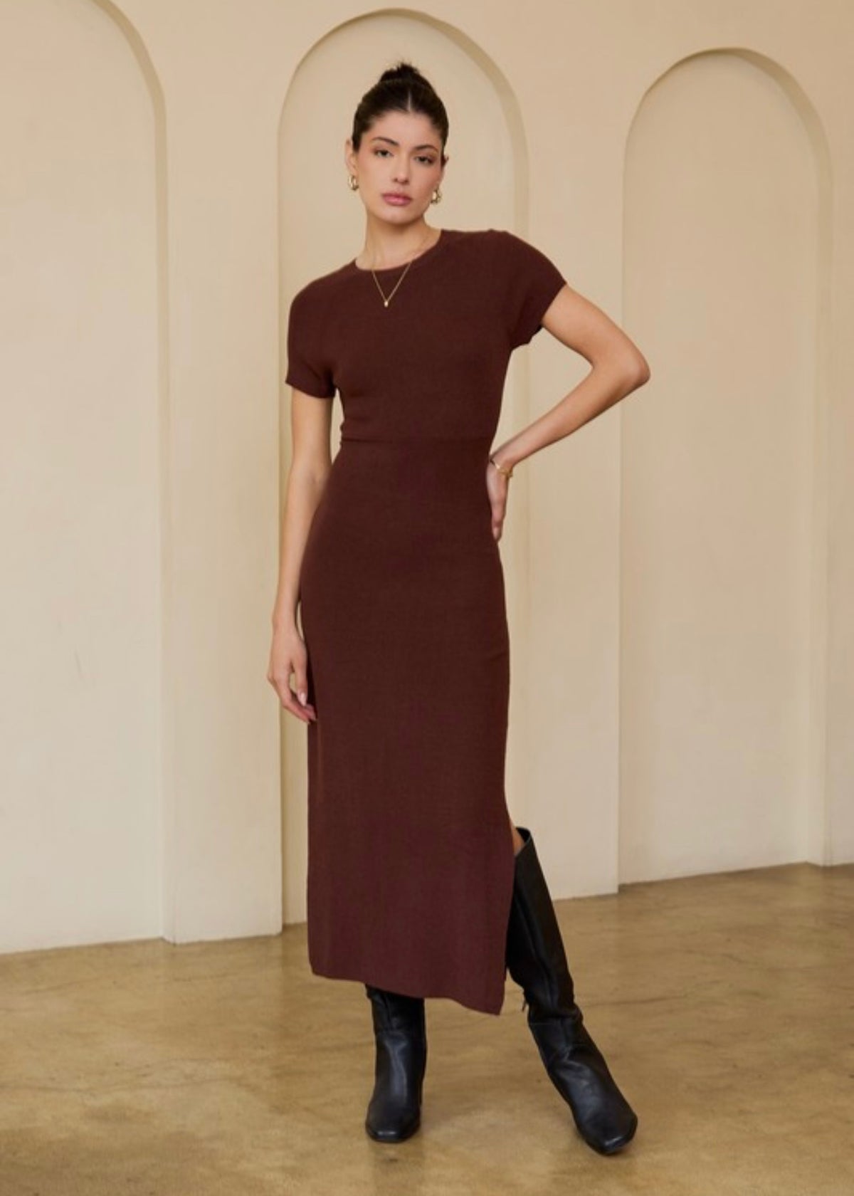 THE LEVA MIDI DRESS