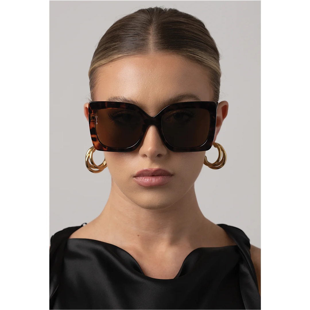 OTRA EYEWEAR DYNASTY SUNGLASSES - TORTOISESHELL