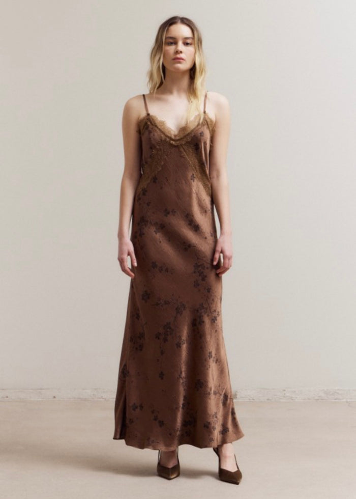 THE SIERRA SATIN MAXI DRESS