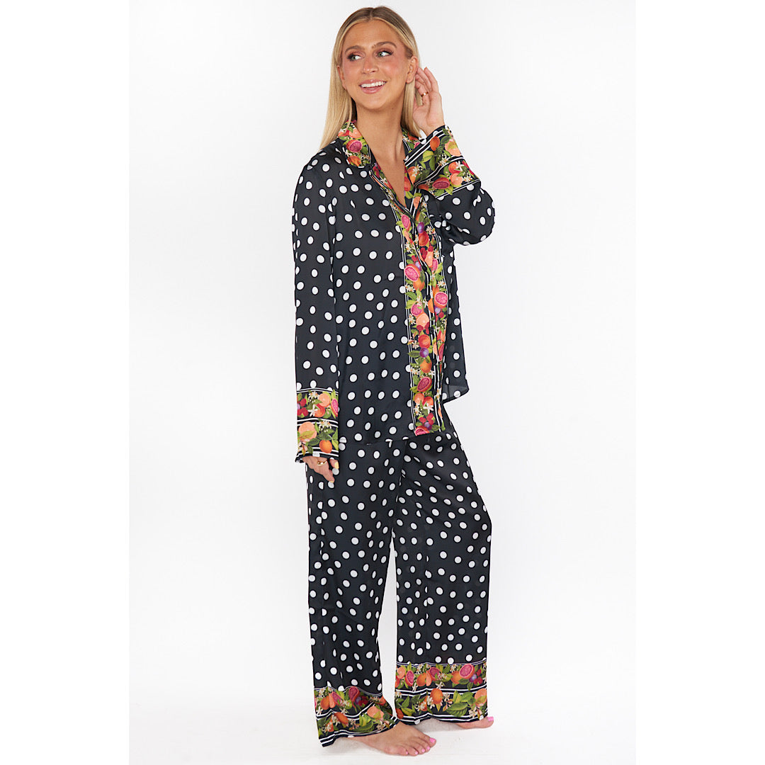 SHOW ME YOUR MUMU CLASSIC PJ SET - TROPICAL SANGRIA SILKY