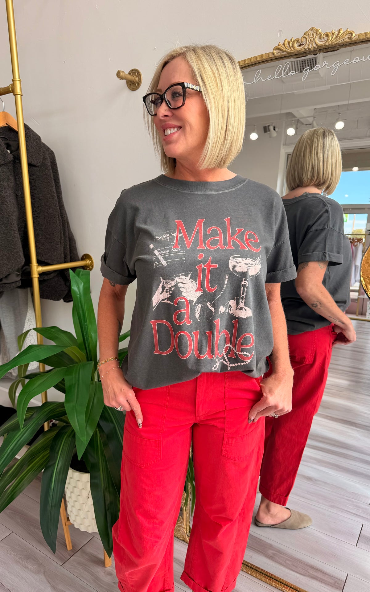 MAKE IT A DOUBLE GRAPHIC TEE