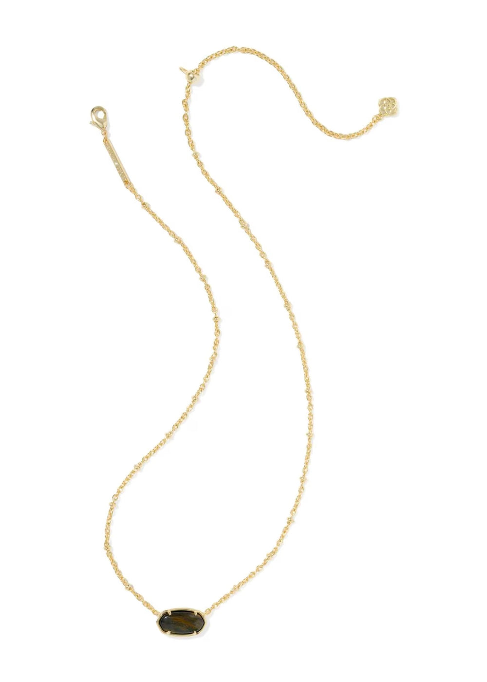 KENDRA SCOTT TIGER STRIPED ELISA SHORT PENDANT NECKLACE