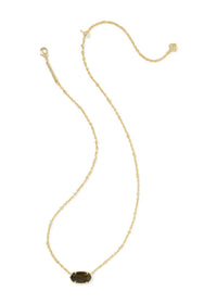 KENDRA SCOTT TIGER STRIPED ELISA SHORT PENDANT NECKLACE