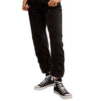 FREE PEOPLE SUPERSONIC SLIM PANT - BLACK