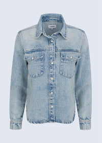 PISTOLA THEA SHRUNKEN DENIM SHACKET - MODENA VINTAGE