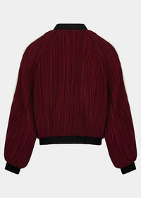 ESQUALO JACKET BOMBER PLISSE - MERLOT