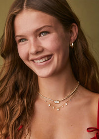 KENDRA SCOTT ELISA GOLD TENNIS NECKLACE