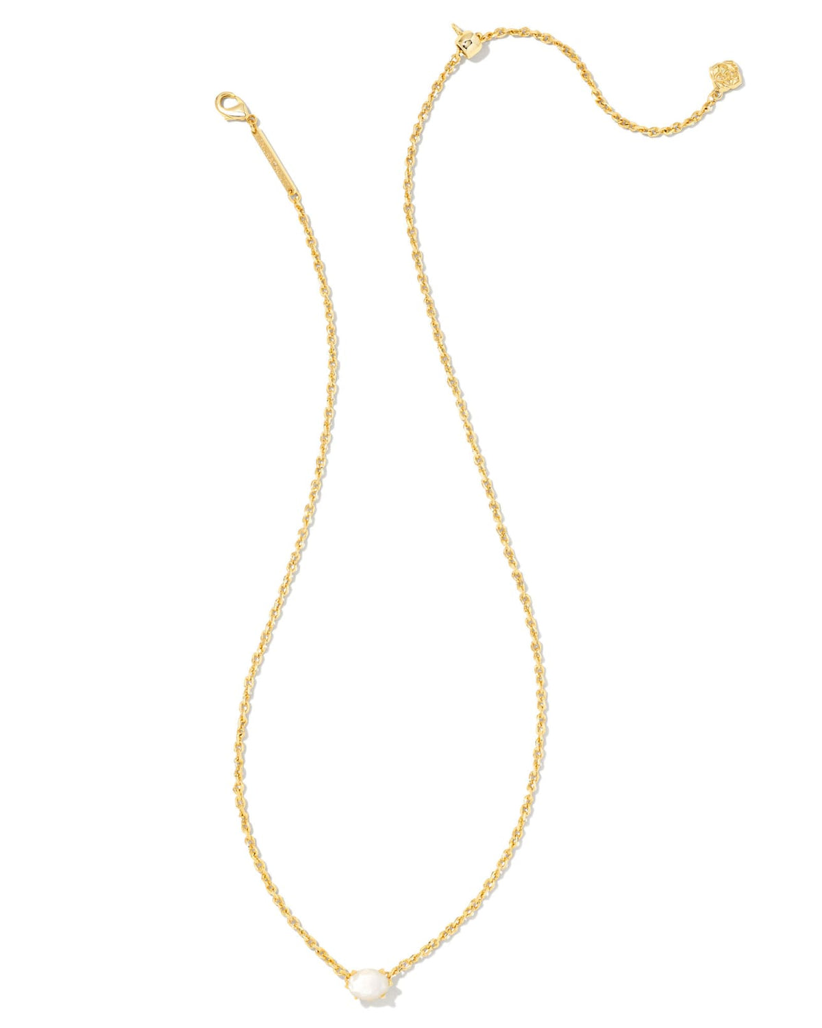KENDRA SCOTT CAILIN PENDENT NECKLACE GOLD IVORY MOTHER OF PEARL