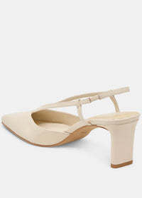DOLCE VITA GINAY HEELS BONE LEATHER