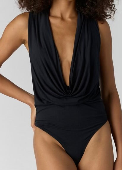 FREE PEOPLE WE’RE GOING OUT BODYSUIT - BLACK