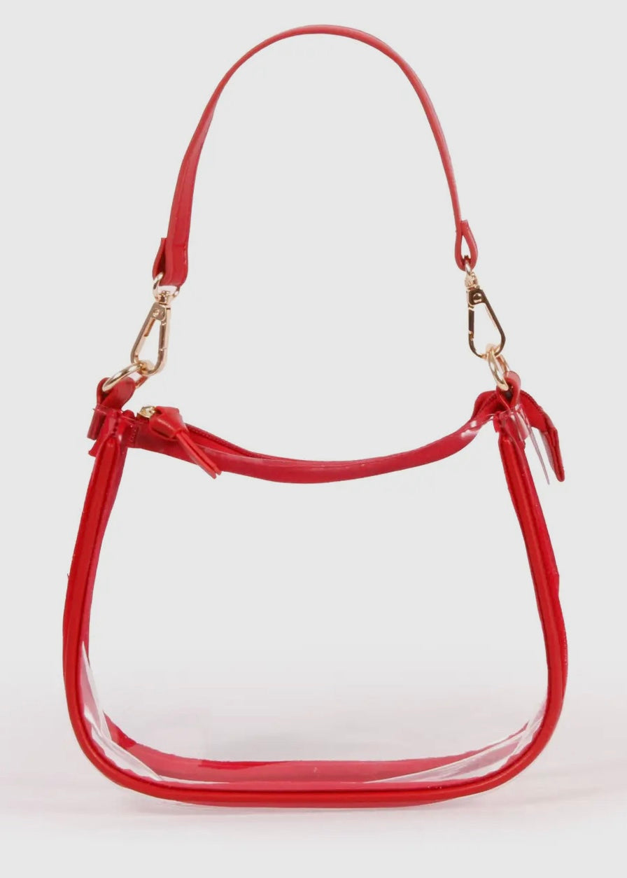 CLEAR SHOULDER PURSE