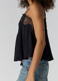 FREE PEOPLE MAKE ME YOURS CAMI - BLACK